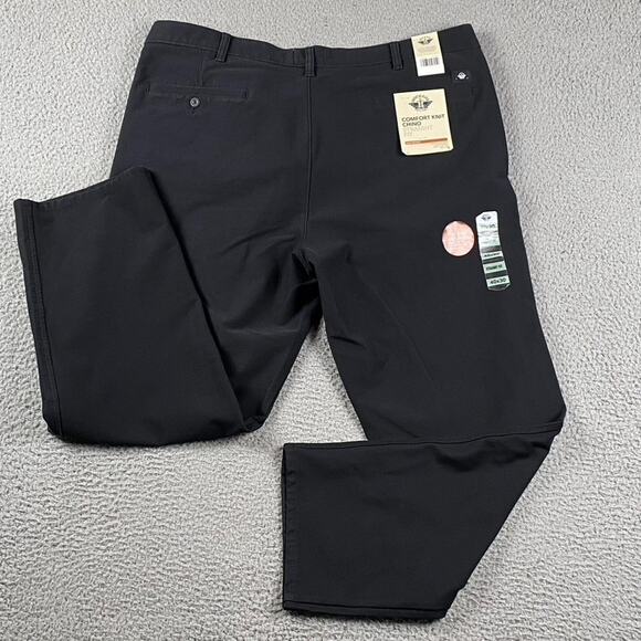 Dockers Smart 360 Knit Comfort Knit Chino Straight Fit Men's 40x30 Black New - Picture 1 of 13